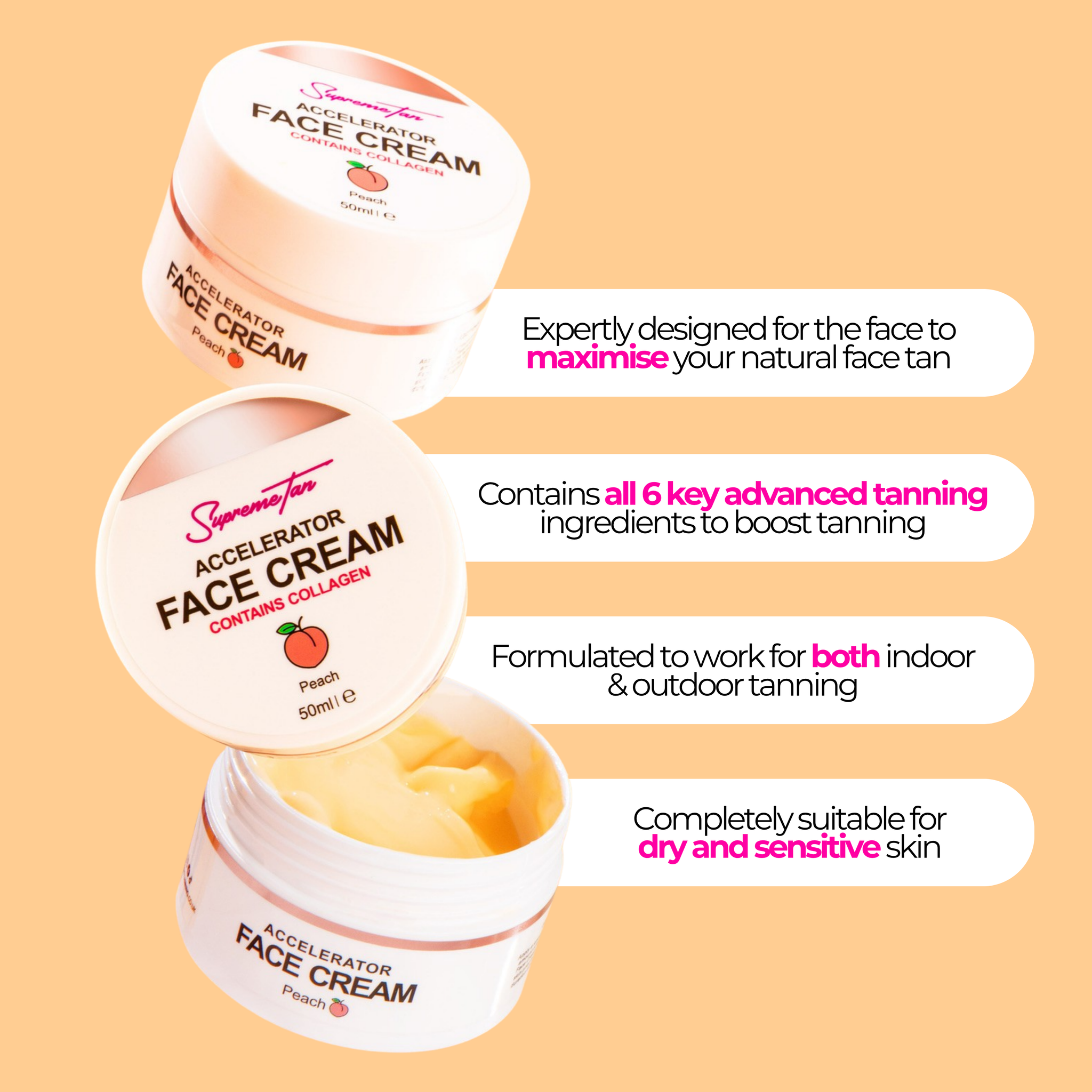 Accelerator Face Tanning Cream – SupremeTan